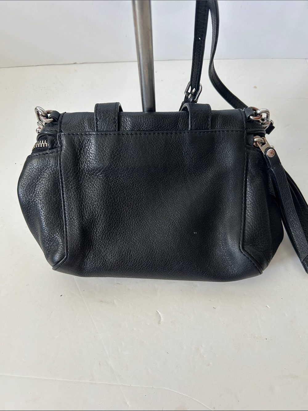Marc By Marc Jacobs Black Leather Crossbody/ Top Handle Bag Boho RARE! - Picture 7 of 16